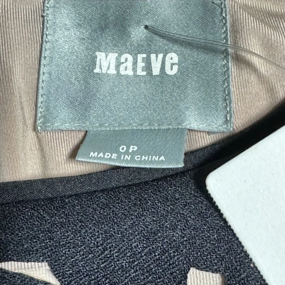 Maeve Anthropologie Black Nude Basalt Laser Cut Sheath Mini Dress 0P Petite New - Picture 4 of 7